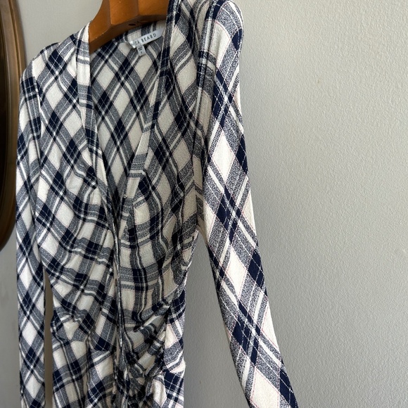 Veronica Beard Rowe Dress in Navy Plaid - Picture 11 of 14